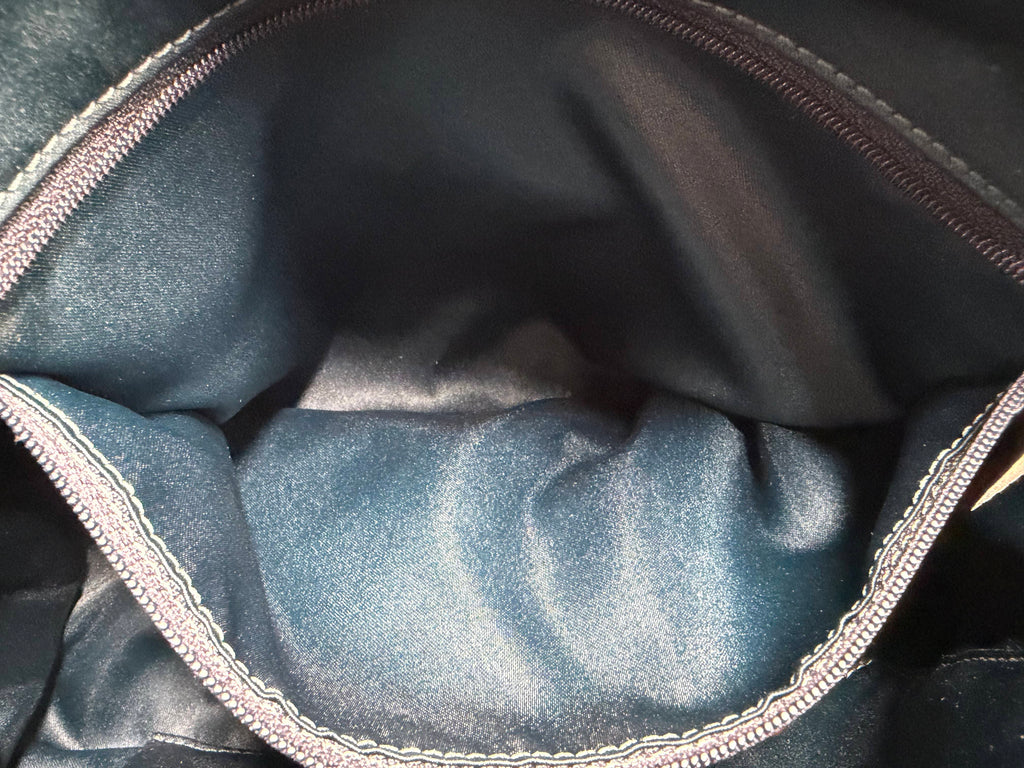 Coach Madison Shantung Sophia Satchel – Grey/White Canvas, Style 16901