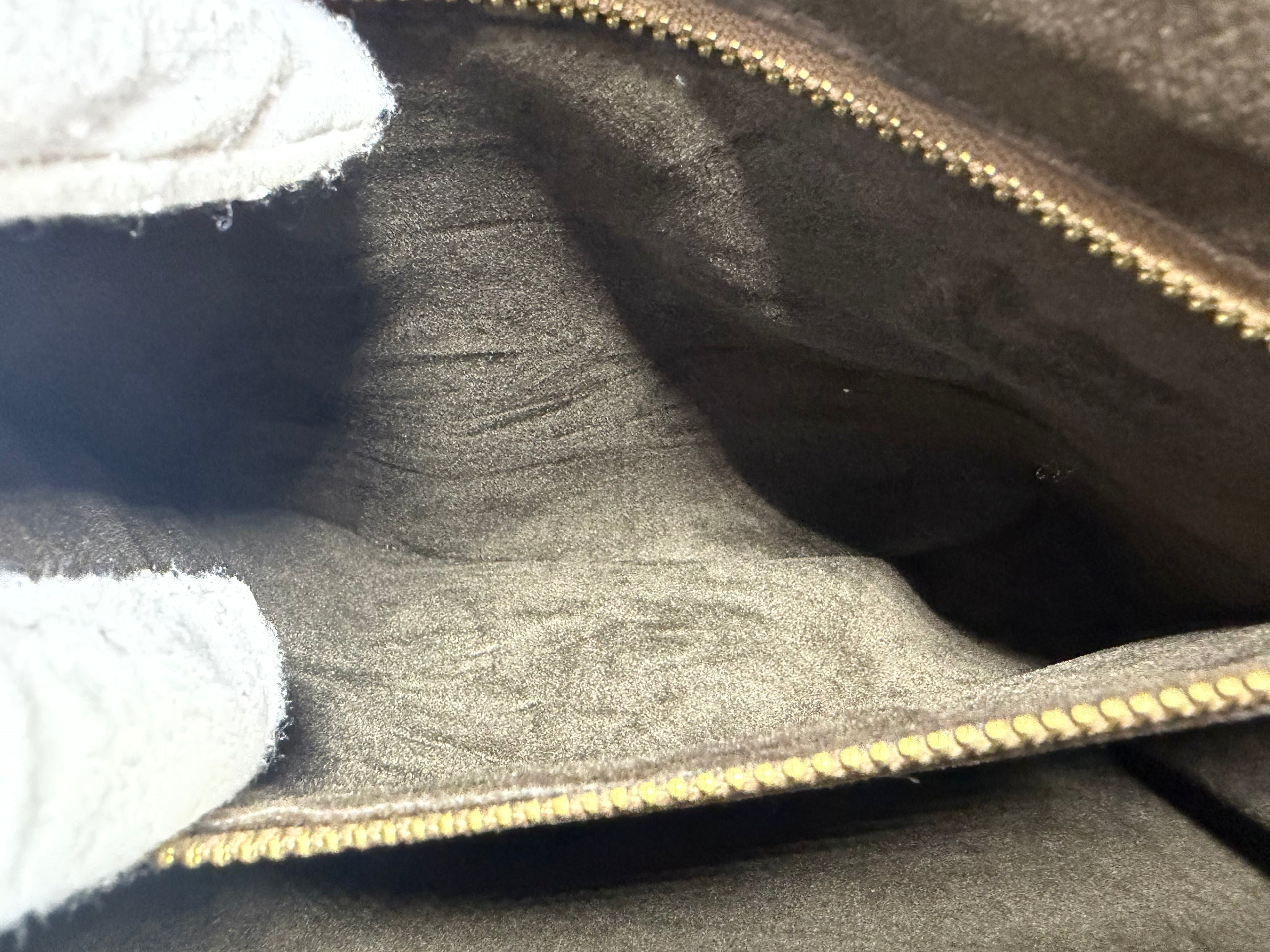 Vintage Lanvin Suede Shoulder Bag leather Trim adjustment strap