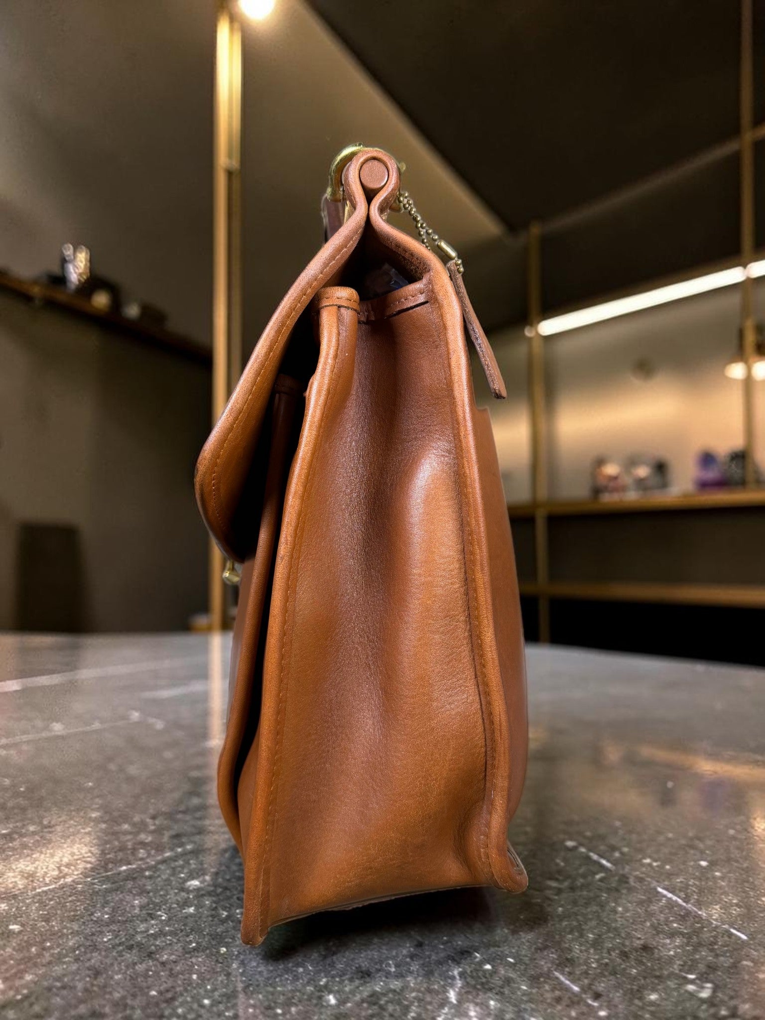 Vintage Coach Beekman Briefcase (M7C-5266) in British Tan (Made in the United States)