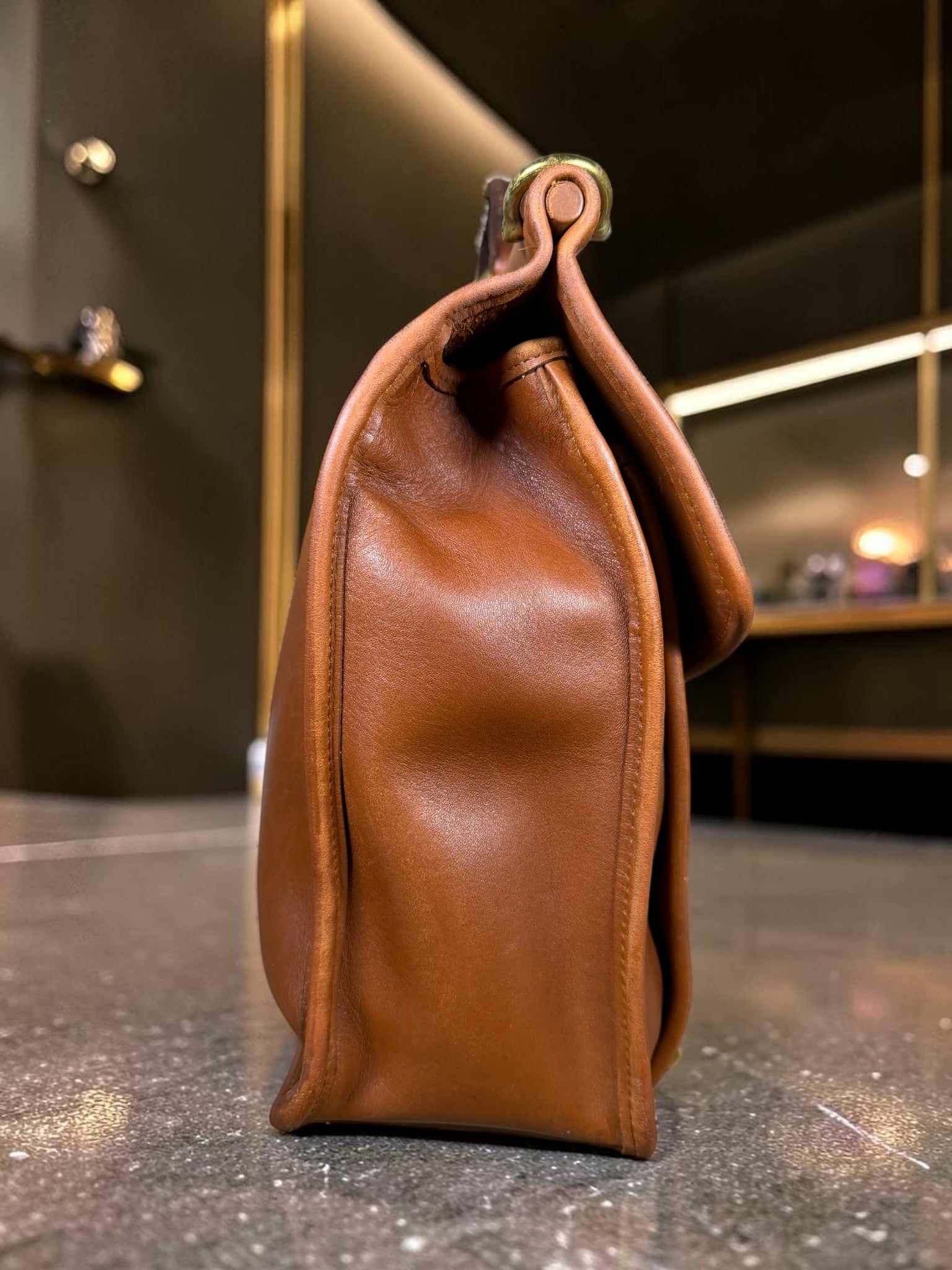 Vintage Coach Beekman Briefcase (M7C-5266) in British Tan (Made in the United States)