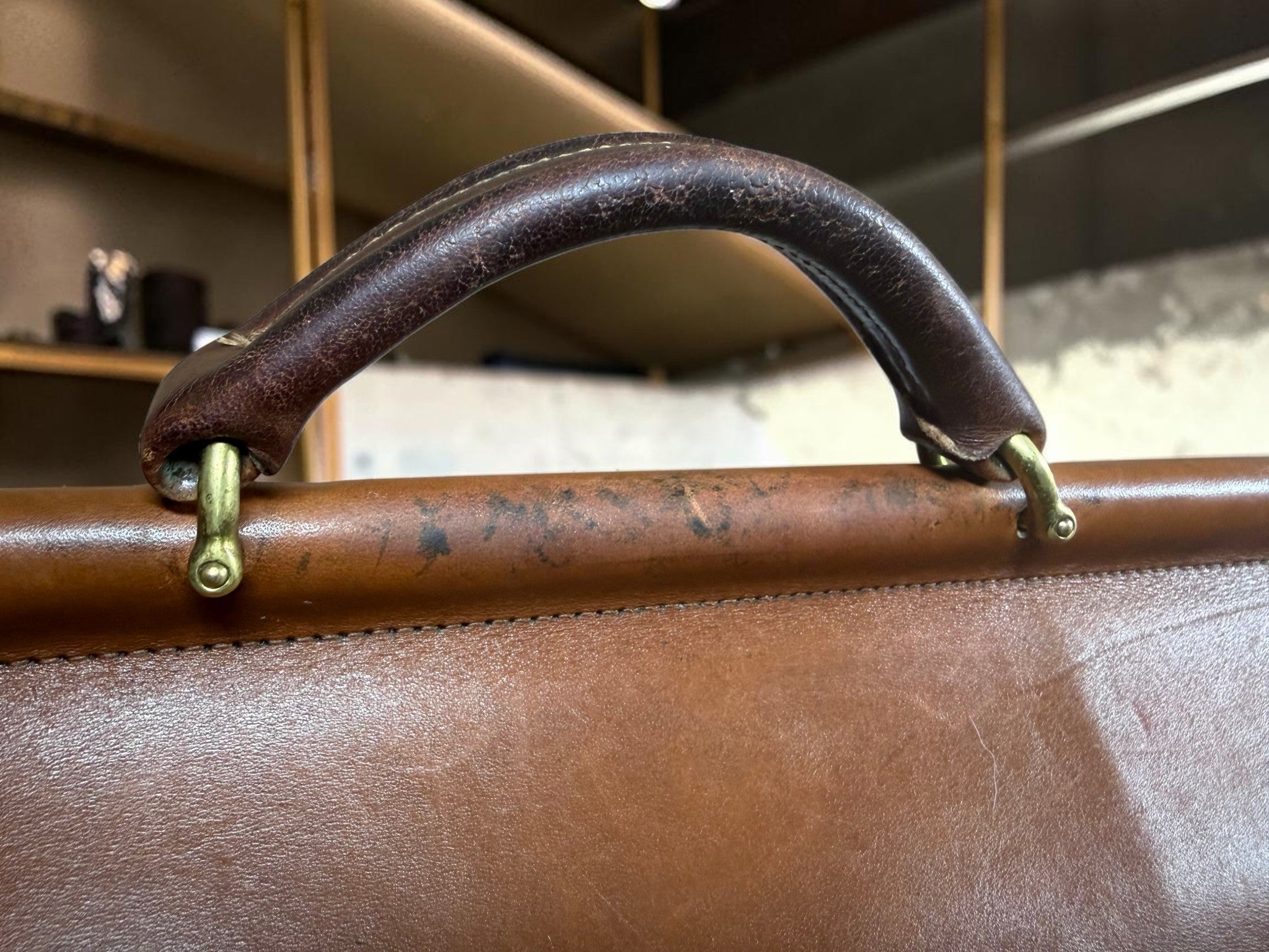 Vintage Coach Beekman Briefcase (M7C-5266) in British Tan (Made in the United States)