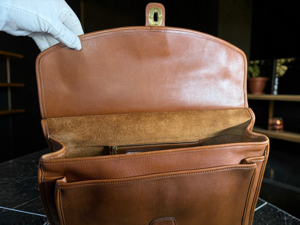 Vintage Coach Beekman Briefcase (M7C-5266) in British Tan (Made in the United States)