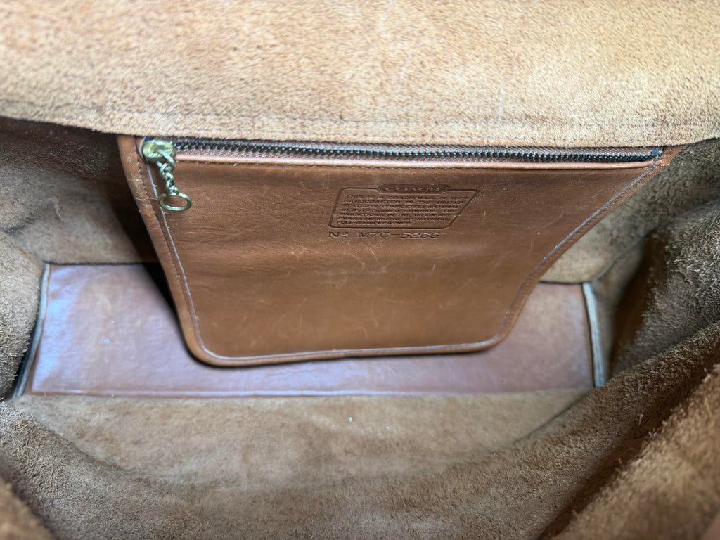 Vintage Coach Beekman Briefcase (M7C-5266) in British Tan (Made in the United States)