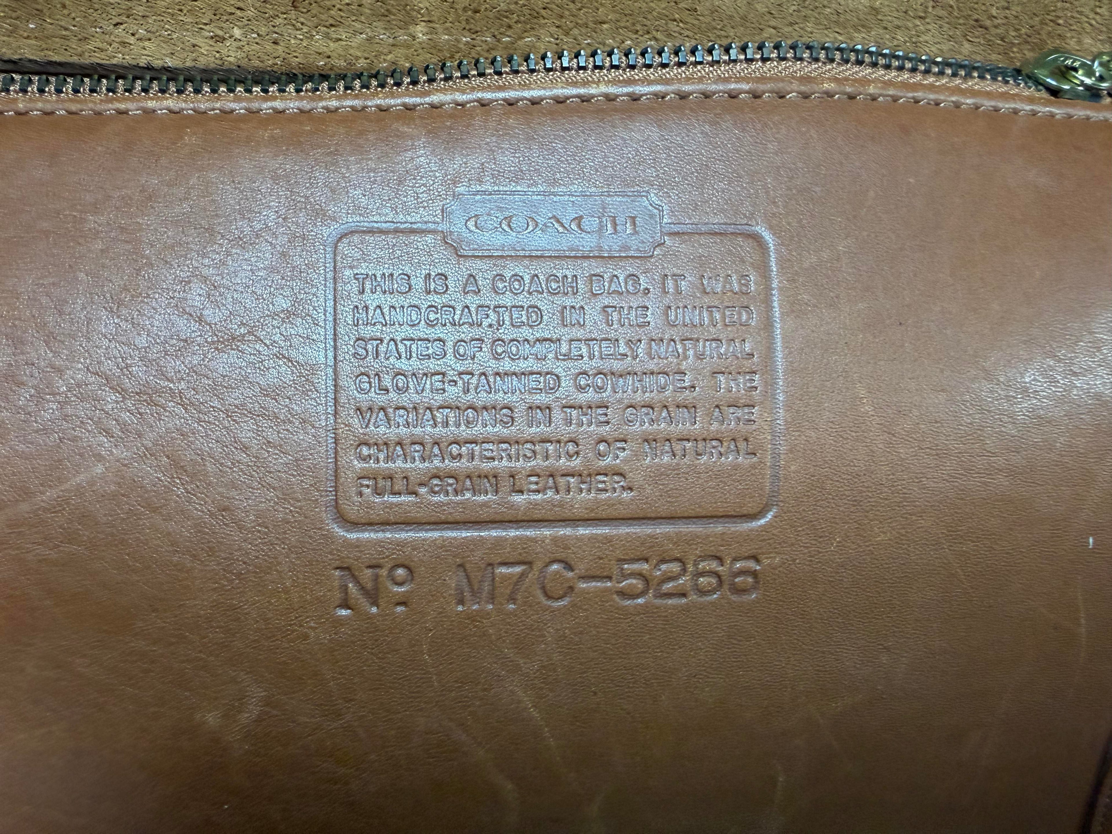 Vintage Coach Beekman Briefcase (M7C-5266) in British Tan (Made in the United States)