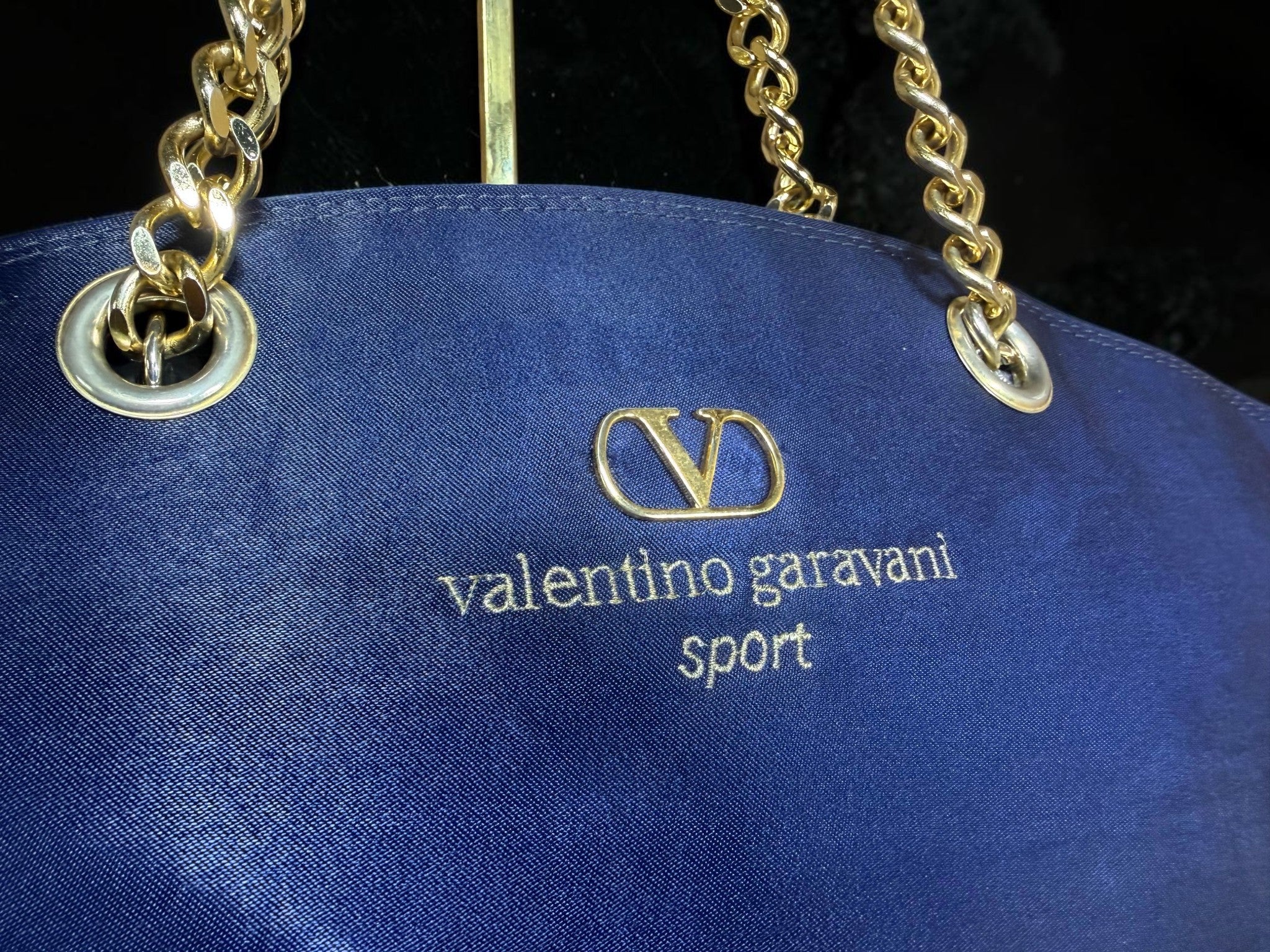 Valentino Garavani Sport Navy Nylon Tote