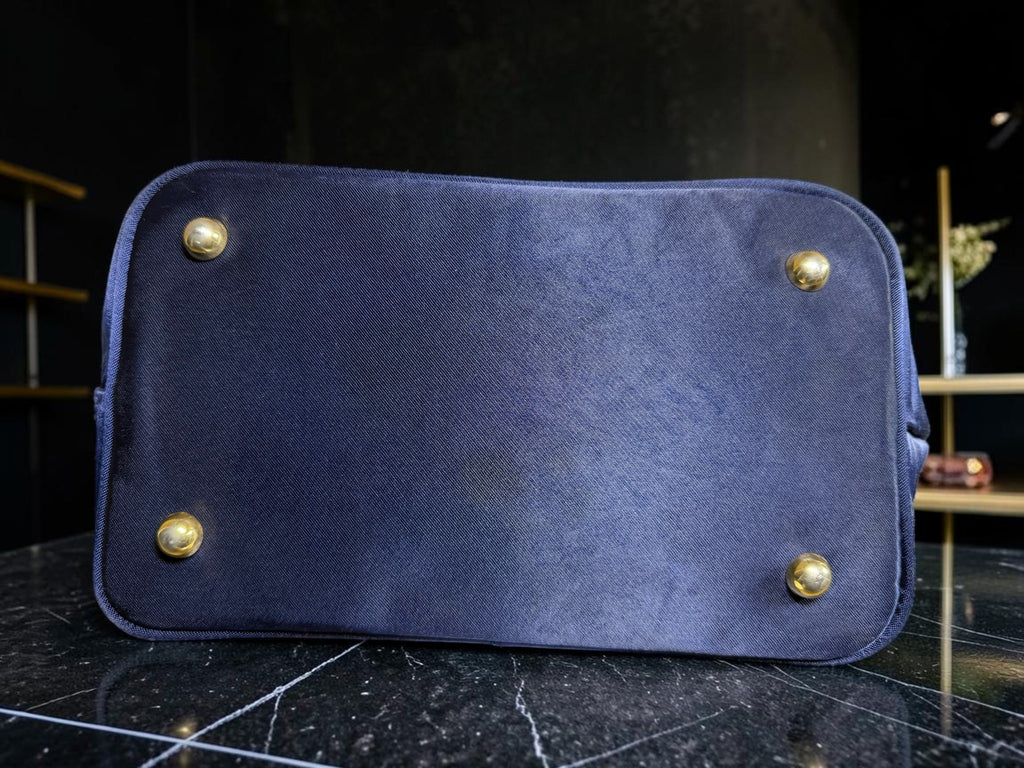 Valentino Garavani Sport Navy Nylon Tote