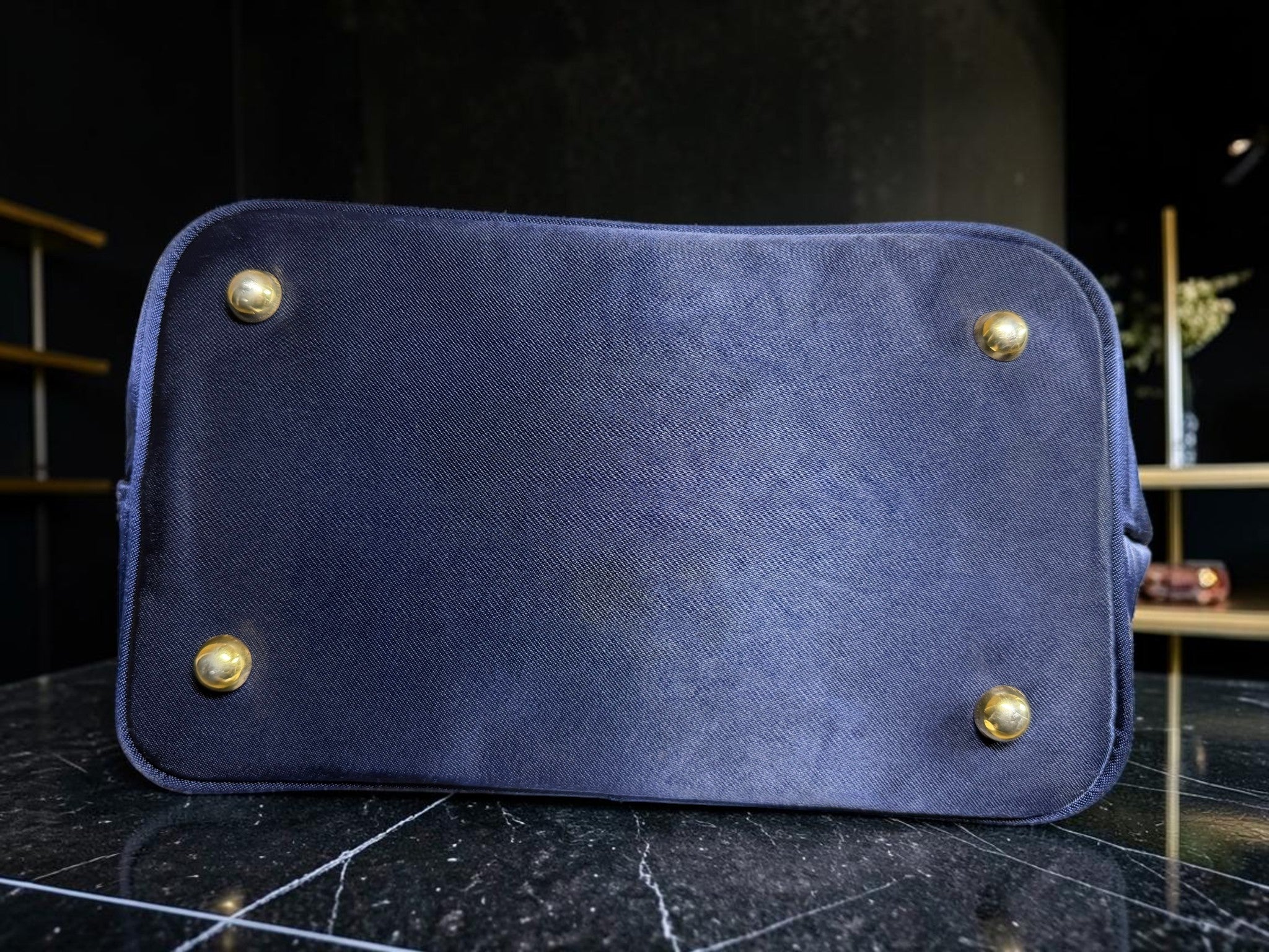 Valentino Garavani Sport Navy Nylon Tote
