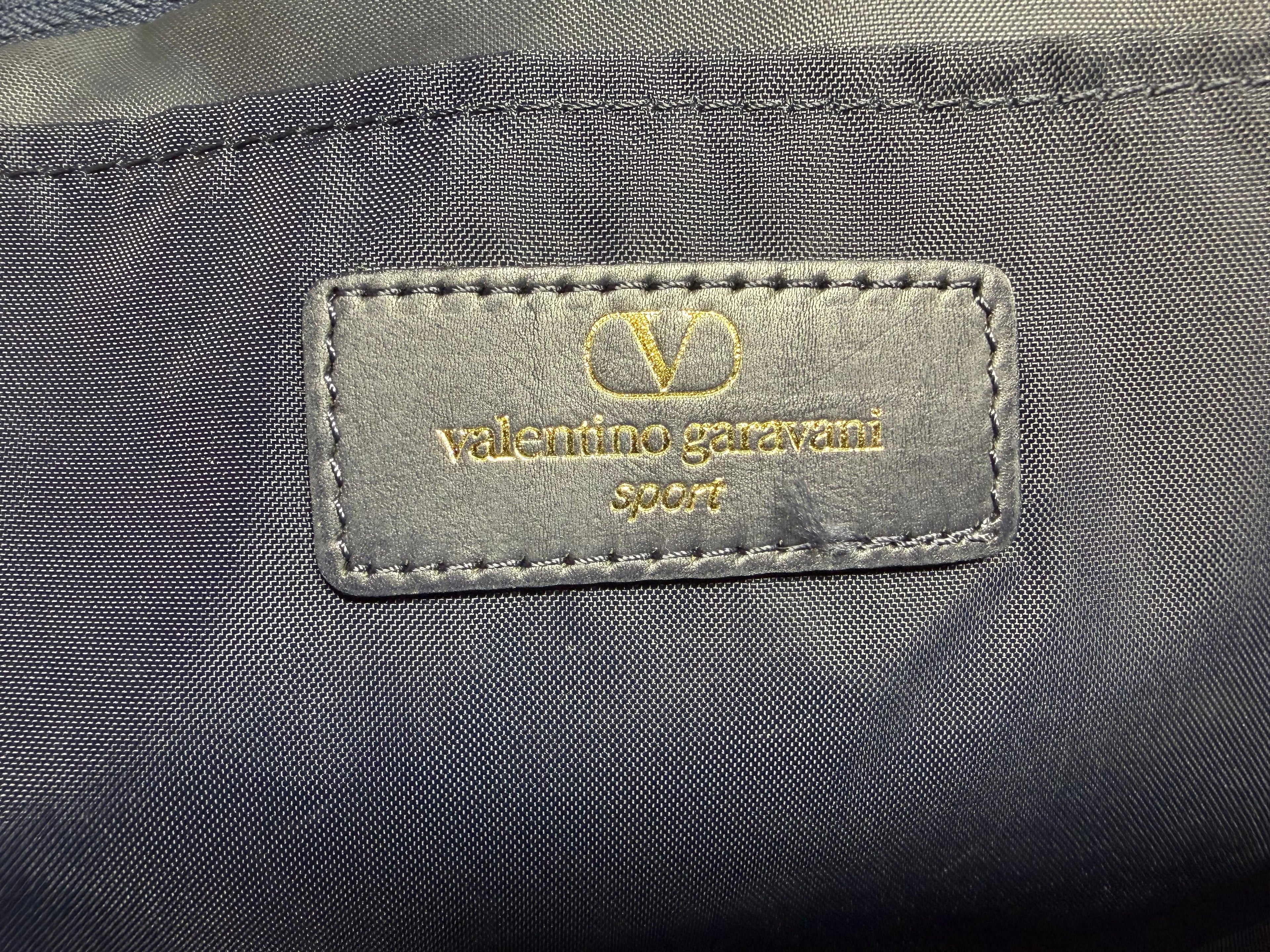 Valentino Garavani Sport Navy Nylon Tote