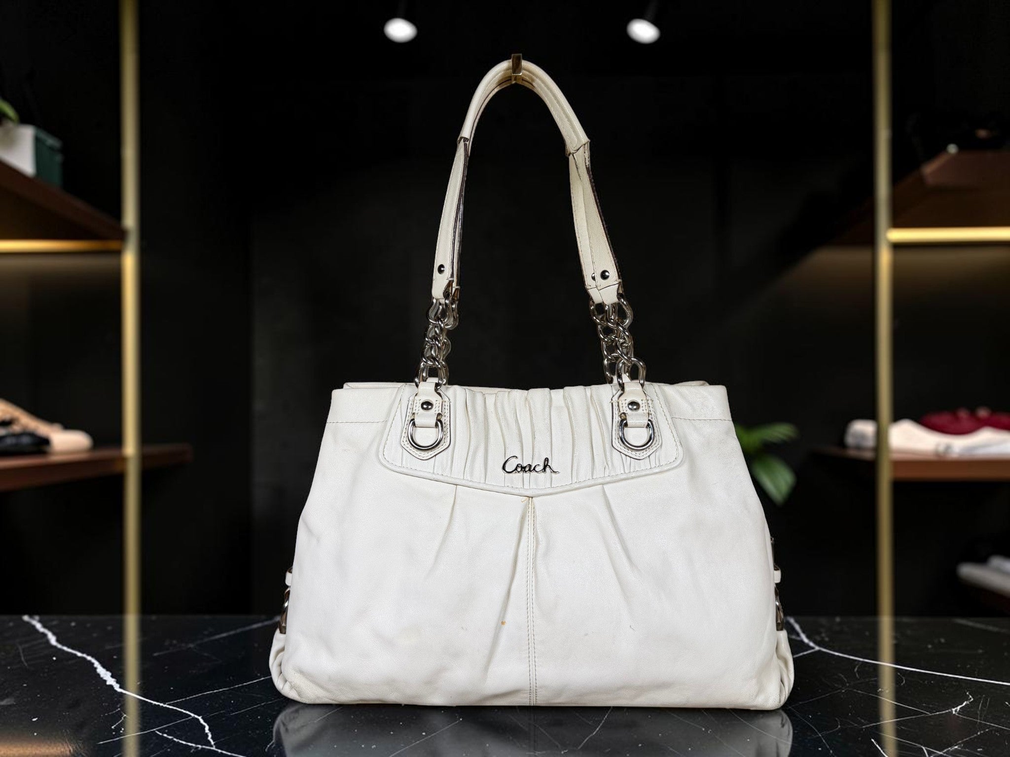 Coach Ashley Leather Satchel (A1269 F17571)