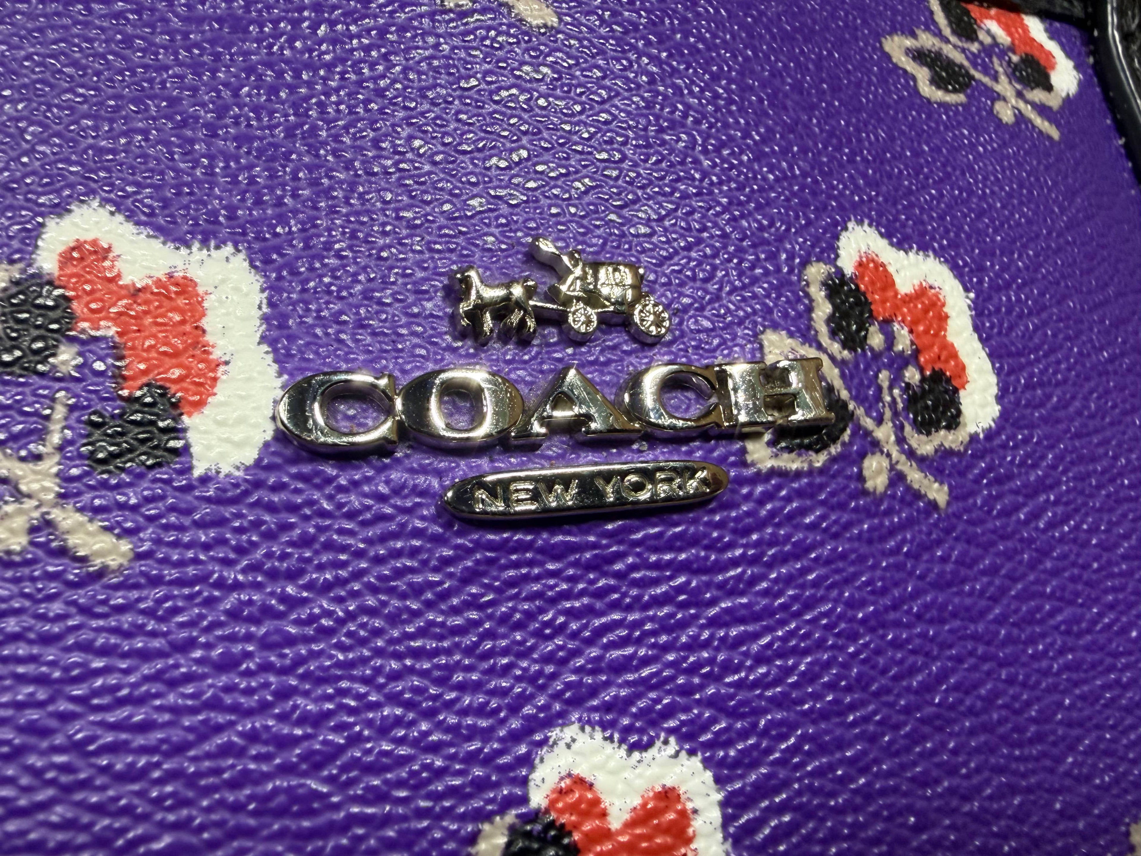 Coach Reversible City Tote (Bramble Rose Print/Black)