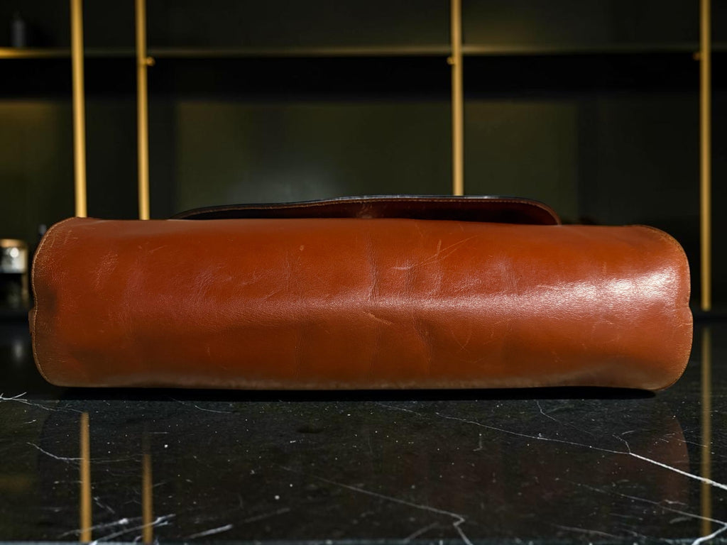 Vintage Bally Brown Leather Shoulder Bag