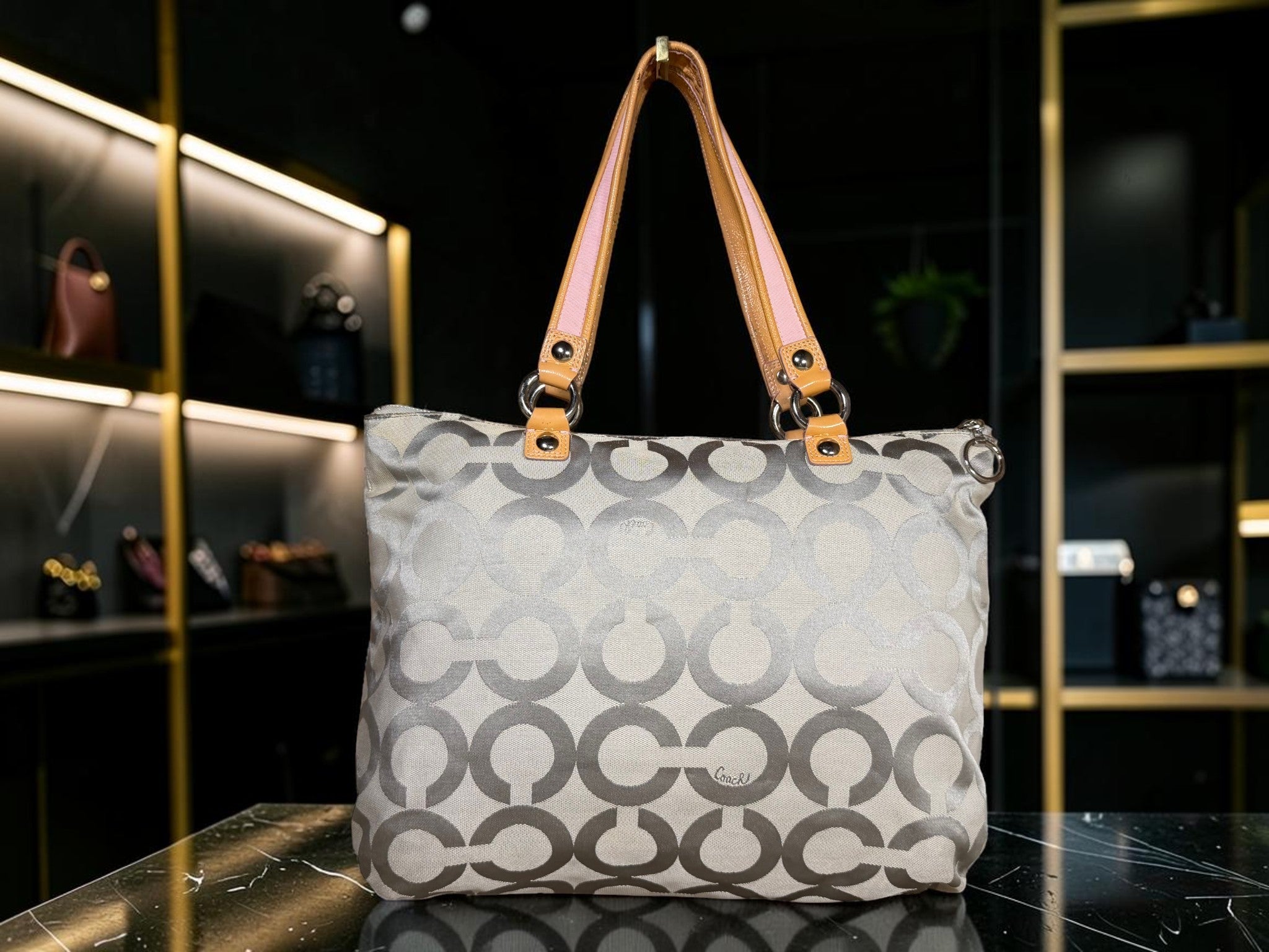 Coach Poppy Op Art Glam Tote (D1093-15331)