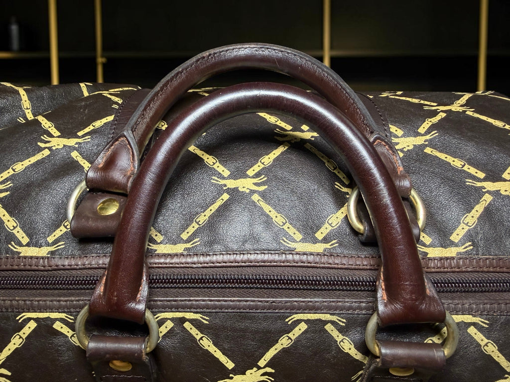 Longchamp Leather Weekend Boston / Holdall Bag