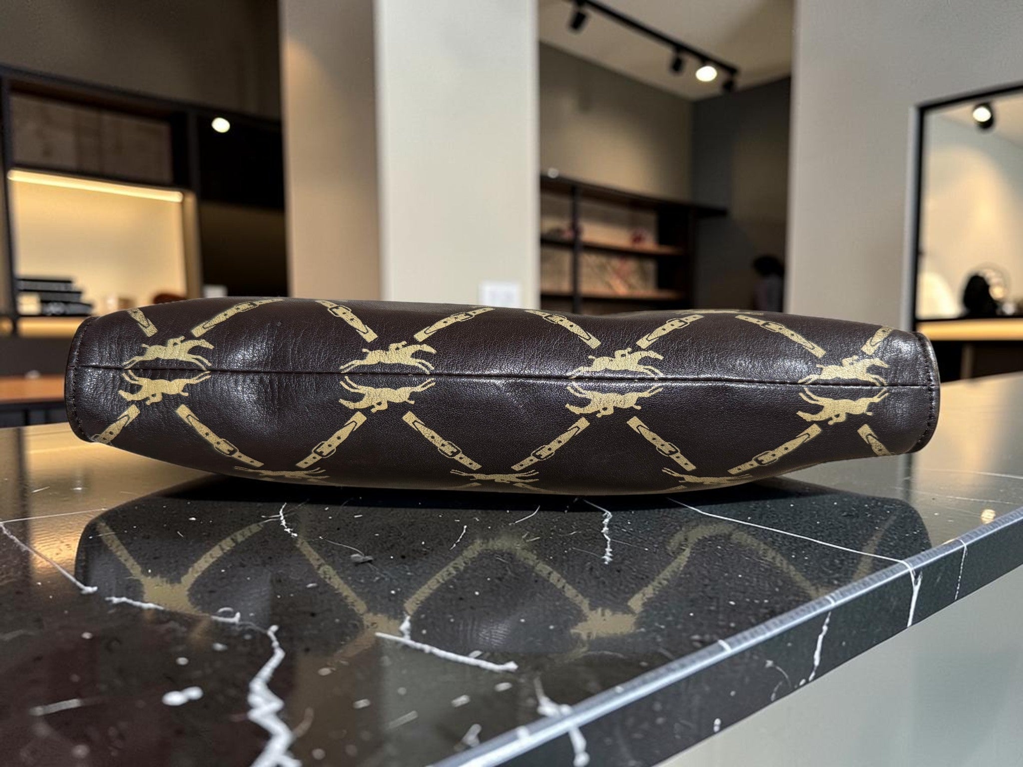 Vintage Longchamp Leather Clutch Bag