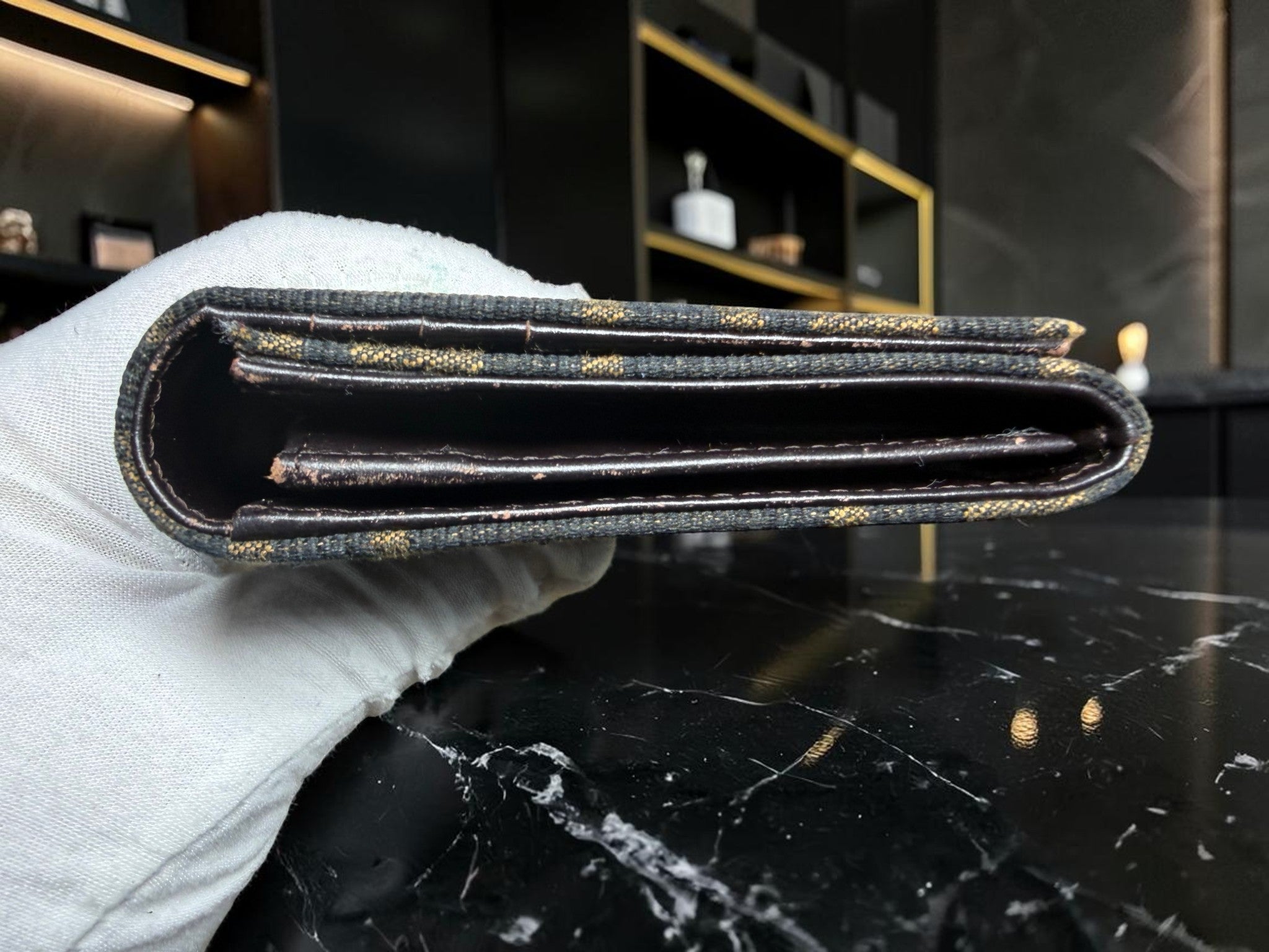 Fendi Zucca Monogram Bifold Long Wallet