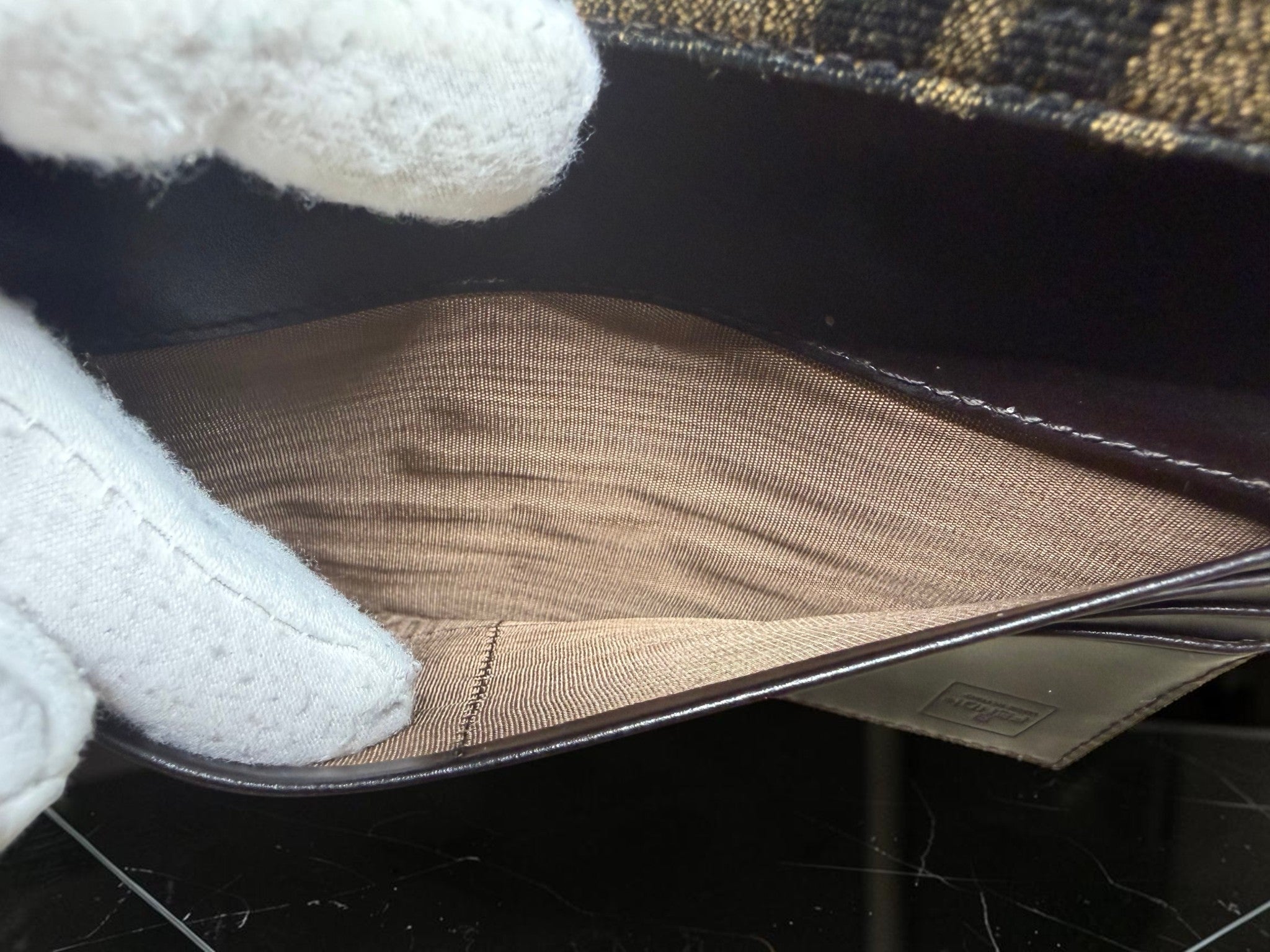 Fendi Zucca Monogram Bifold Long Wallet