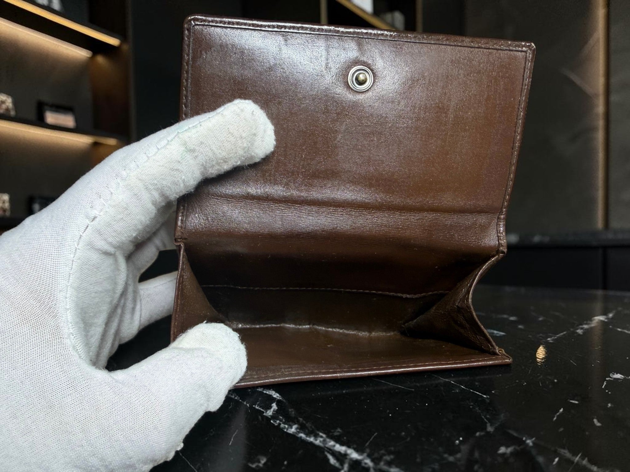 Vintage Gucci GG Monogram Bifold Wallet