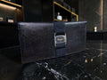 Salvatore Ferragamo Navy Lizard-Embossed Leather Continental Wallet