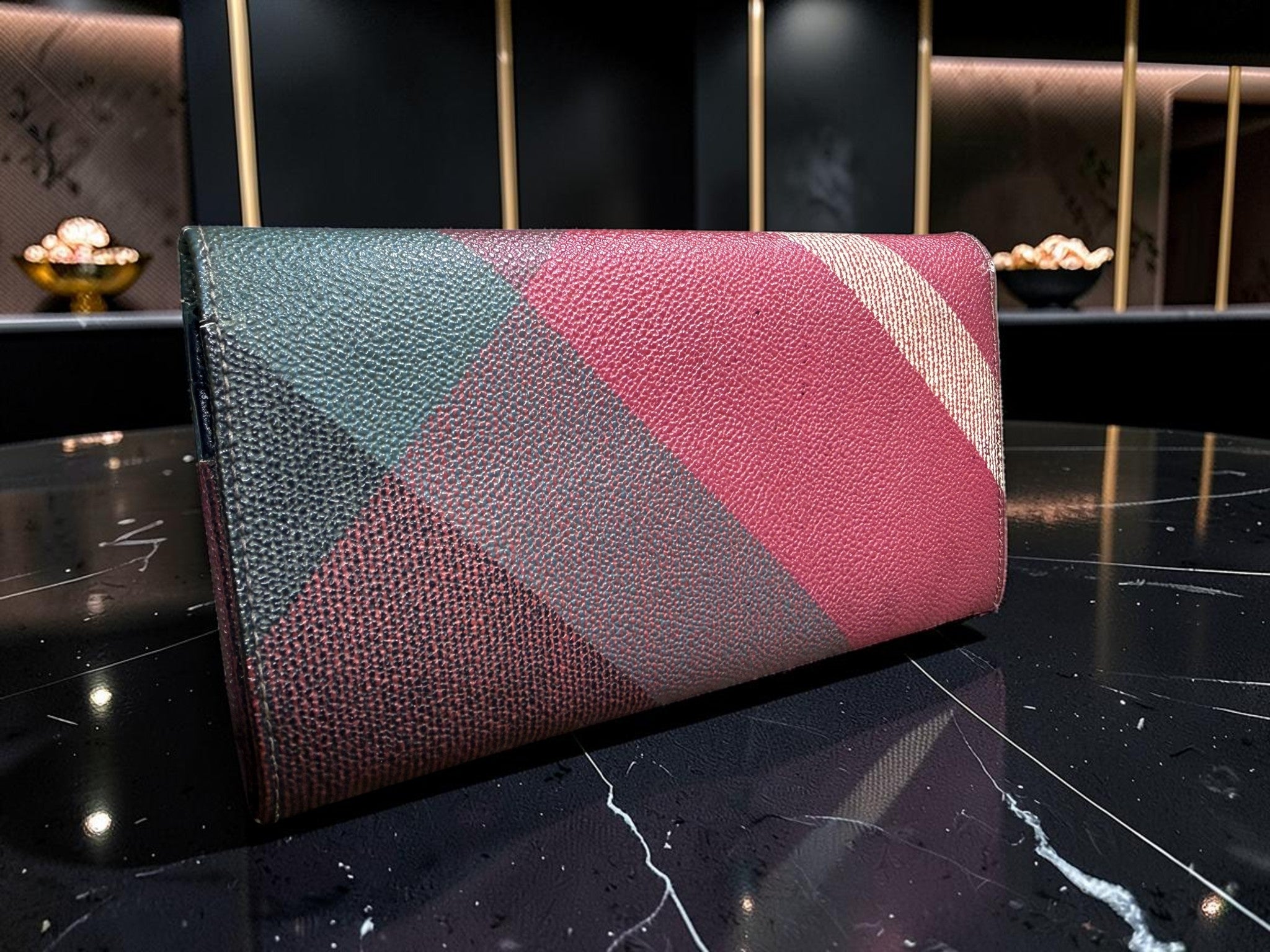 Vivienne Westwood Derby Long Wallet (Tartan Check / Orb)
