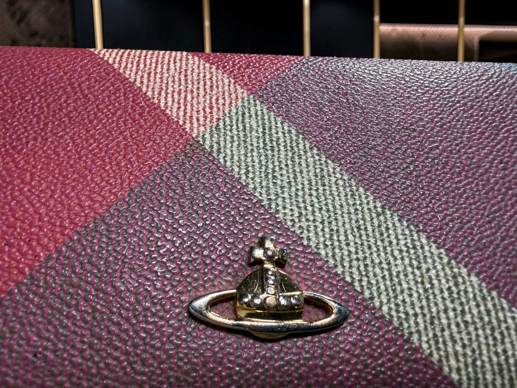 Vivienne Westwood Derby Long Wallet (Tartan Check / Orb)