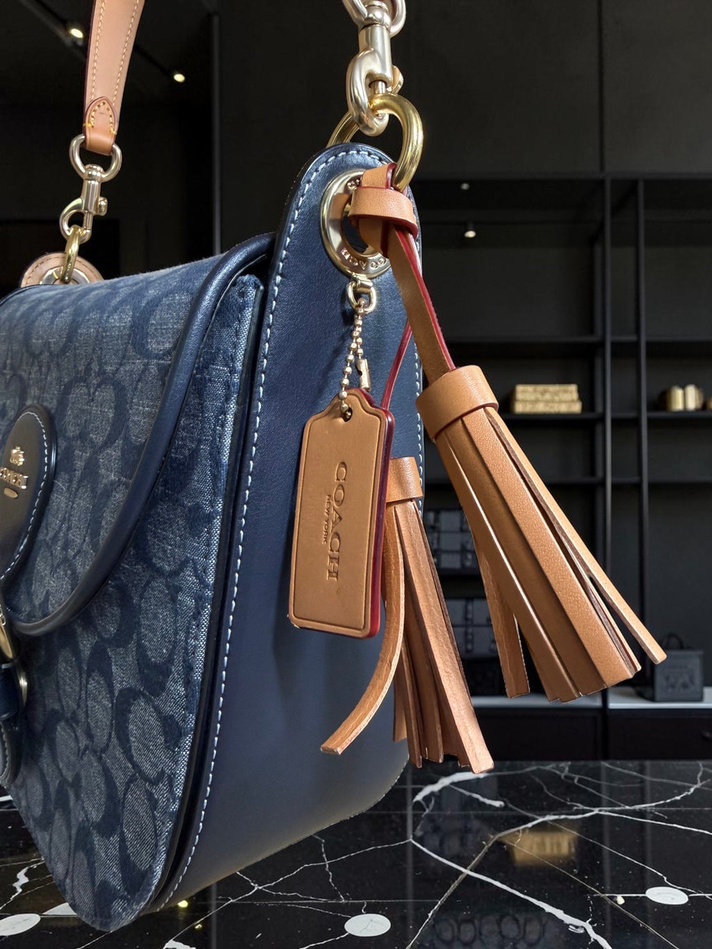 Coach Kleo 23 in Signature Denim (C8514)