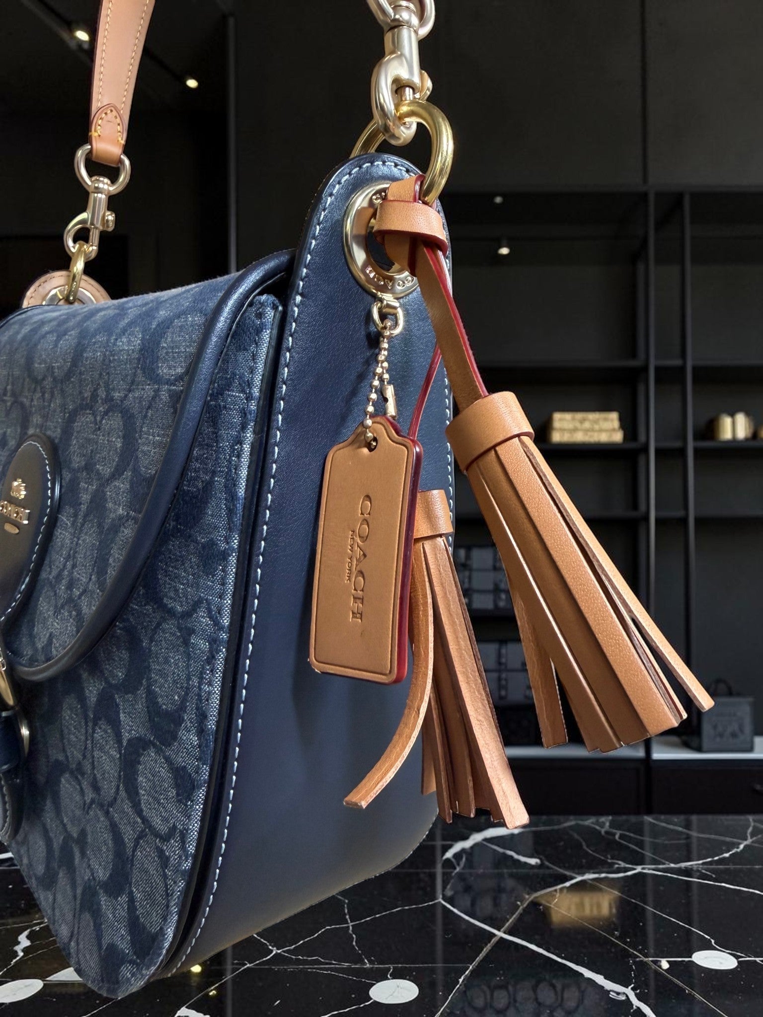Coach Kleo 23 in Signature Denim (C8514)