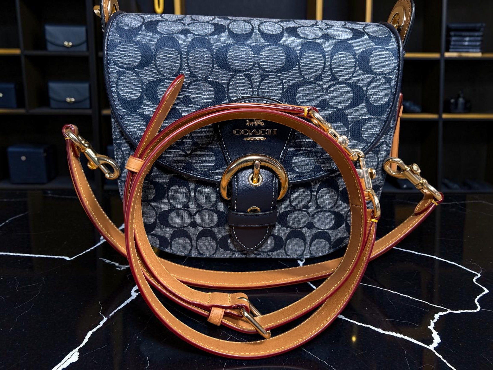 Coach Kleo 23 in Signature Denim (C8514)