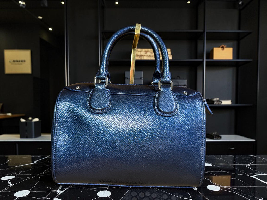 RARE Coach Mini Bennett Satchel in Star Glitter Navy (J1657-F55454)