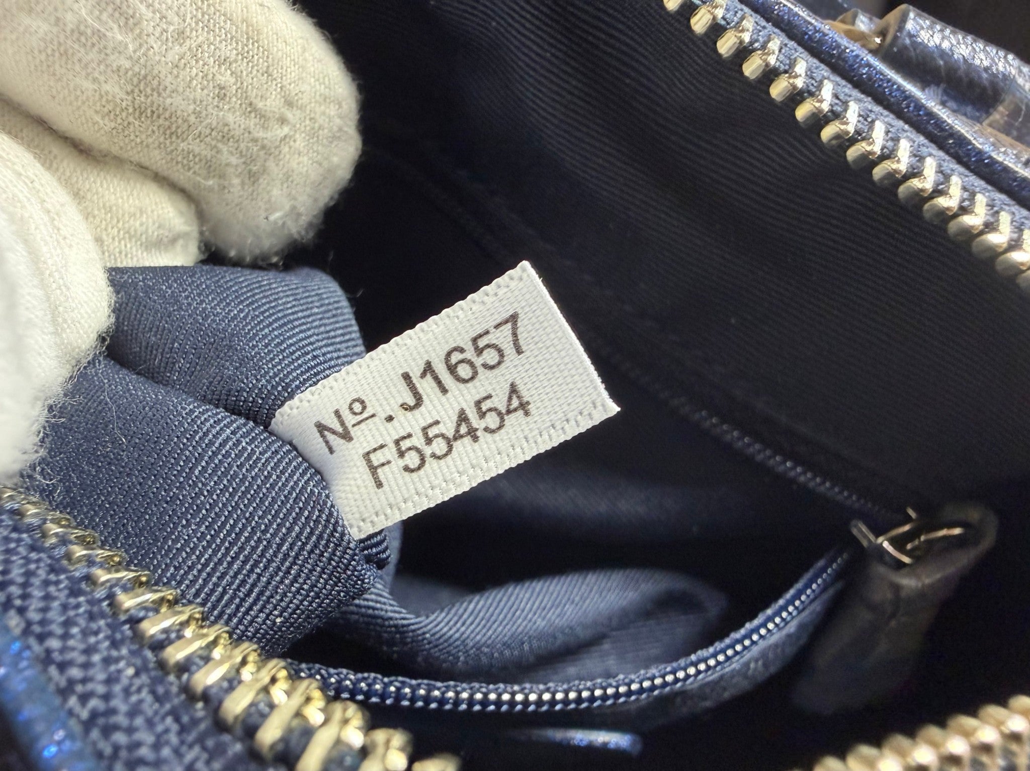 RARE Coach Mini Bennett Satchel in Star Glitter Navy (J1657-F55454)