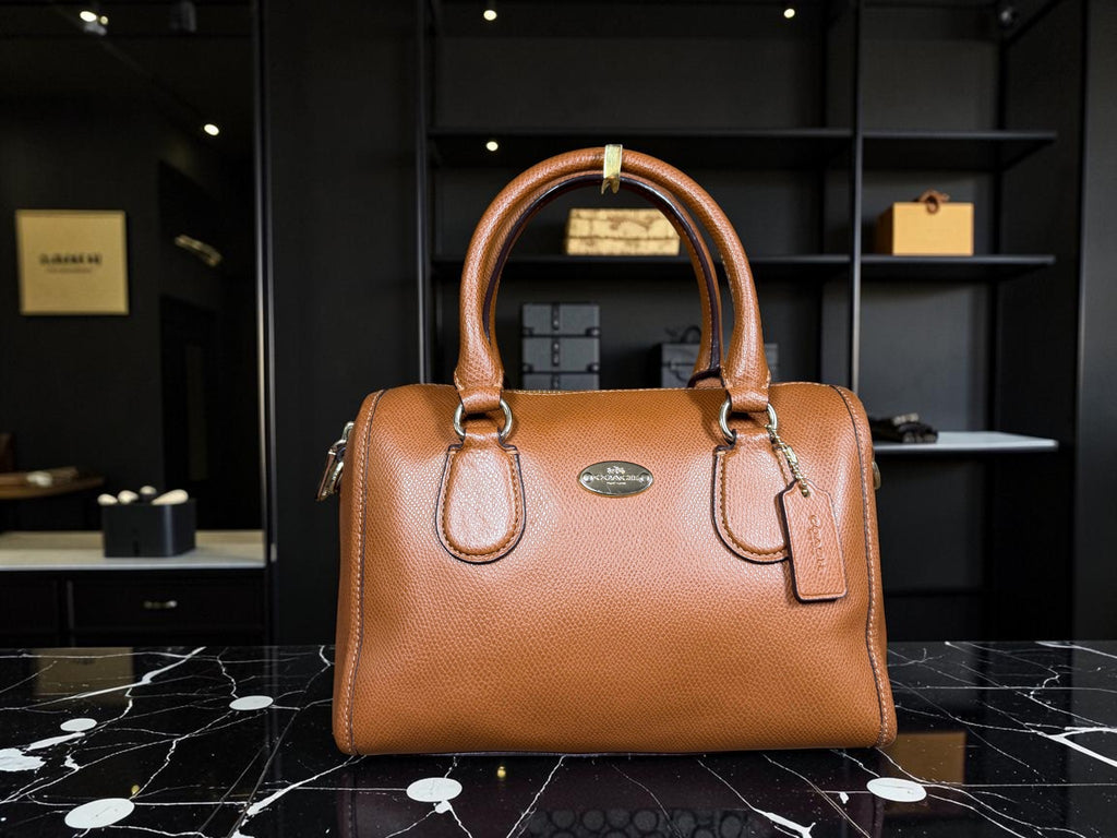 Coach Mini Bennett Satchel in Saddle Brown Pebbled Leather (F1521-F33329)