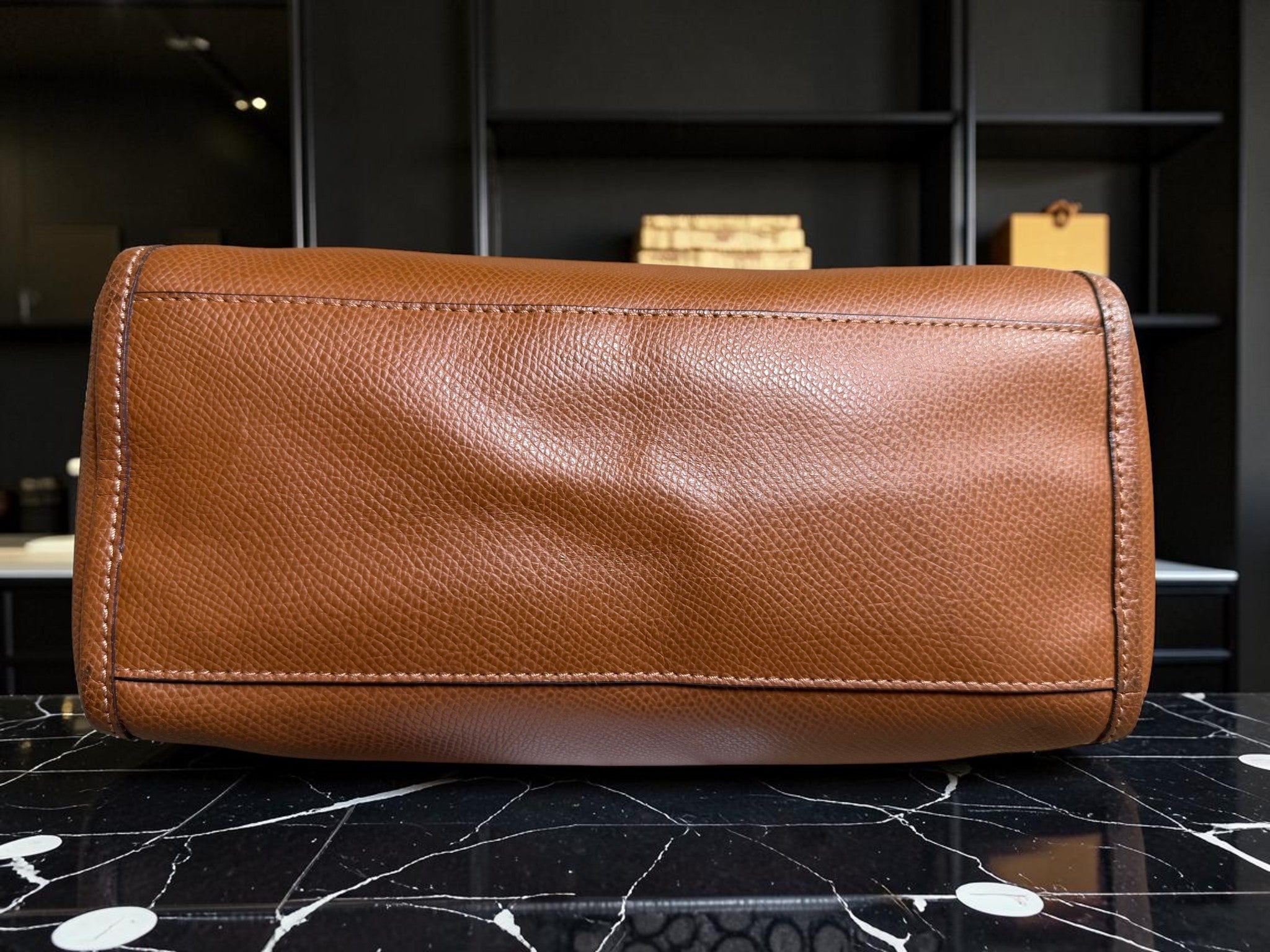 Coach Mini Bennett Satchel in Saddle Brown Pebbled Leather (F1521-F33329)