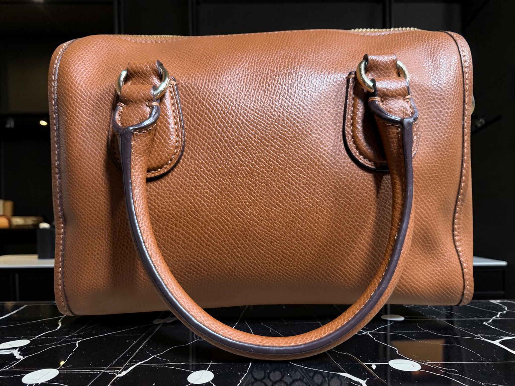 Coach Mini Bennett Satchel in Saddle Brown Pebbled Leather (F1521-F33329)