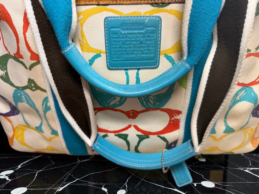 Coach Hampton Scribble Tote (M04K-5661)