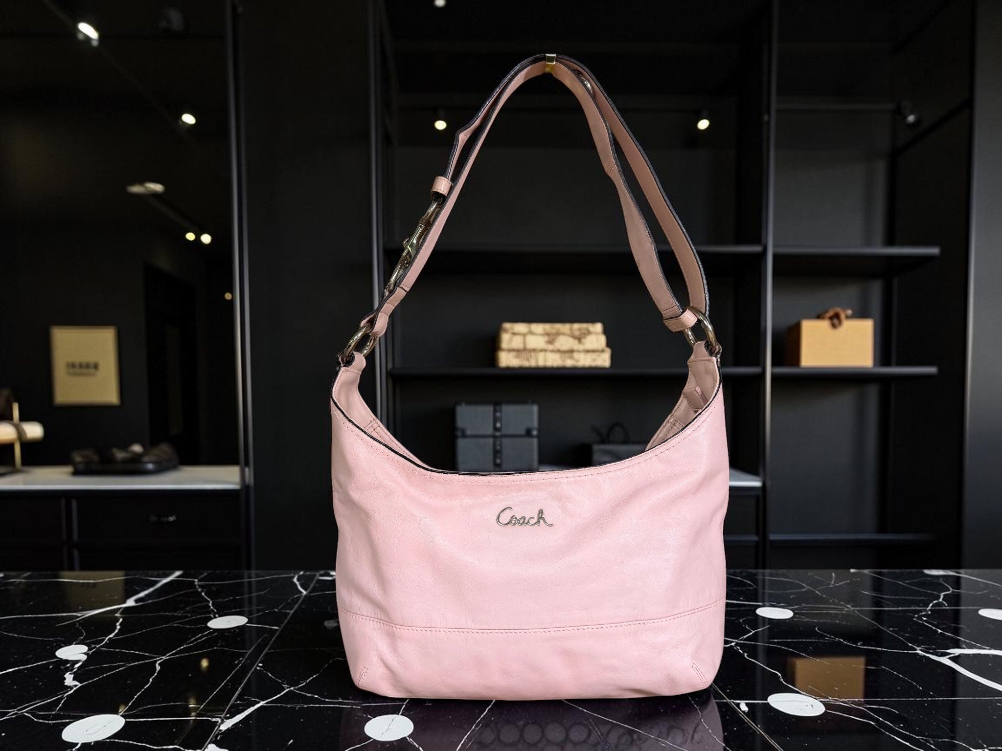 Coach Ashley East/West Duffle in blush pink (M1120-F17489)