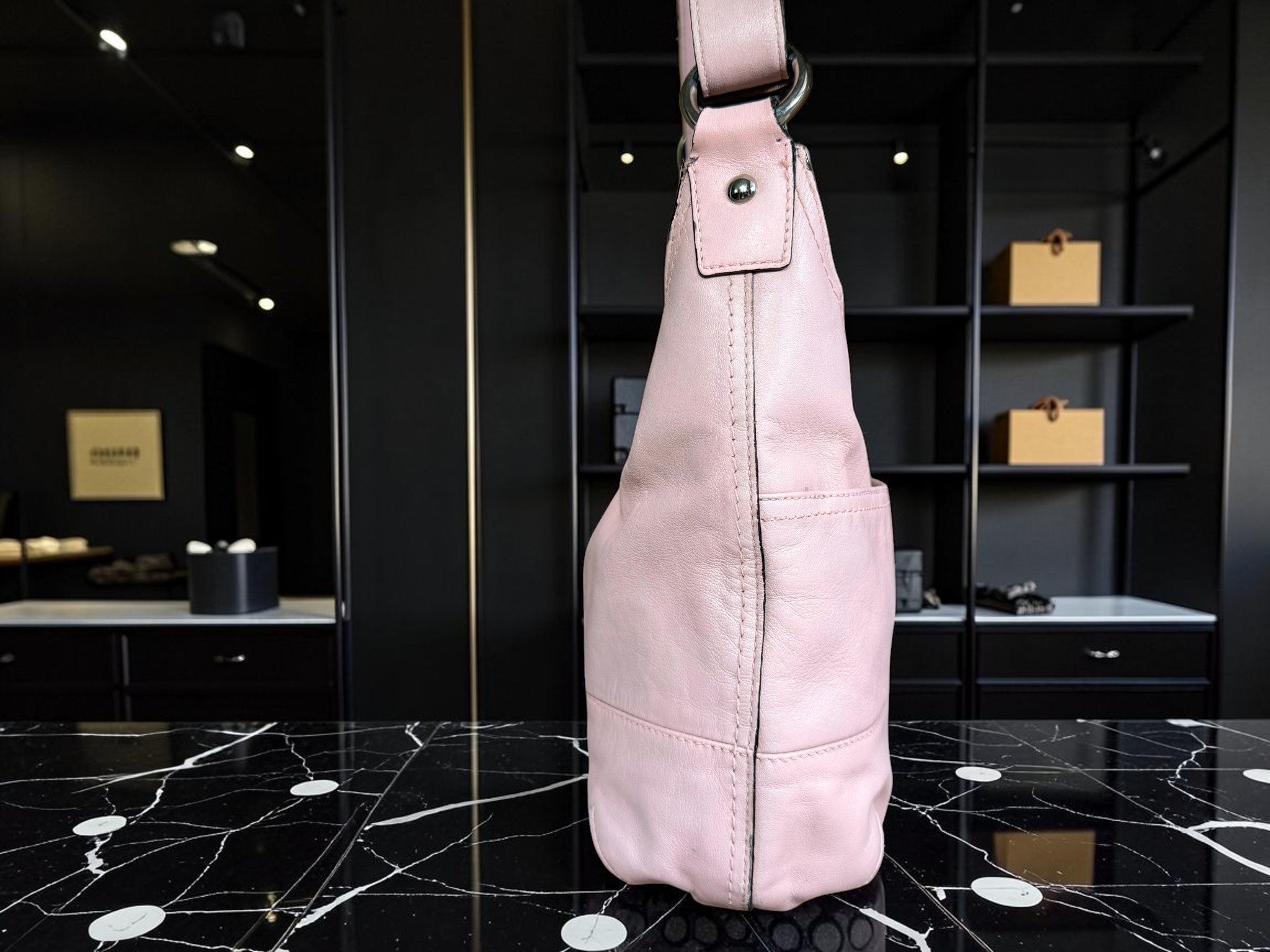 Coach Ashley East/West Duffle in blush pink (M1120-F17489)