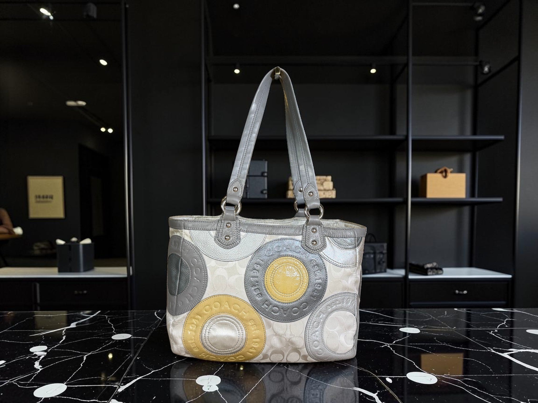 Coach Madison Mia Inlaid C Circle Patchwork (M1193-F19042)