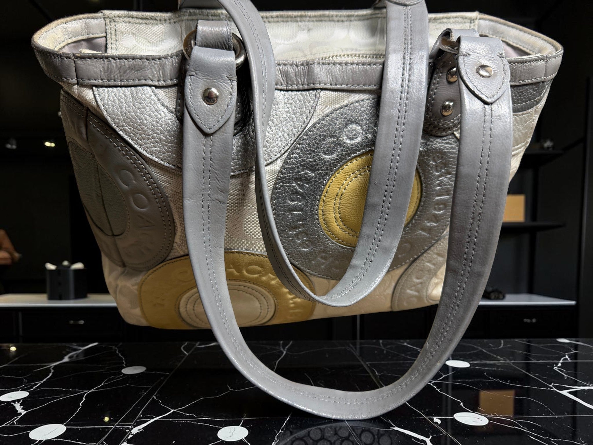Coach Madison Mia Inlaid C Circle Patchwork (M1193-F19042)