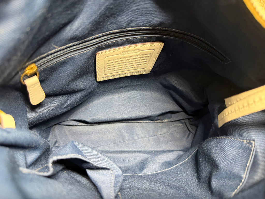 Coach Signature Denim Convertible Duffle Hobo (F10403)