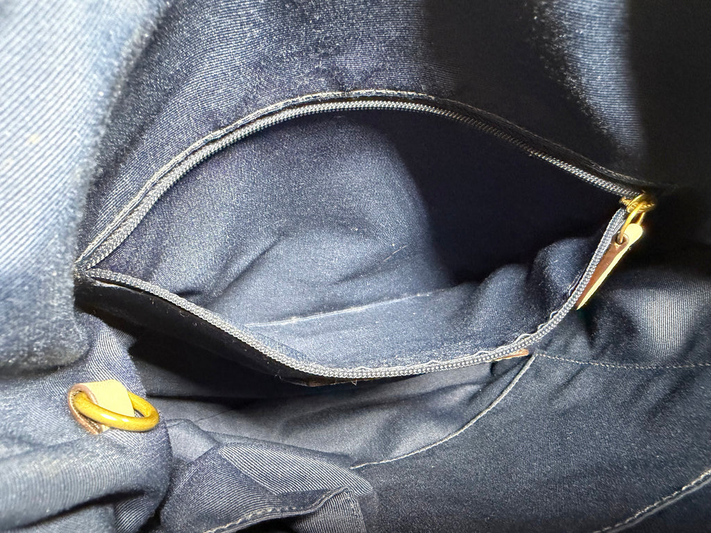 Coach Signature Denim Convertible Duffle Hobo (F10403)