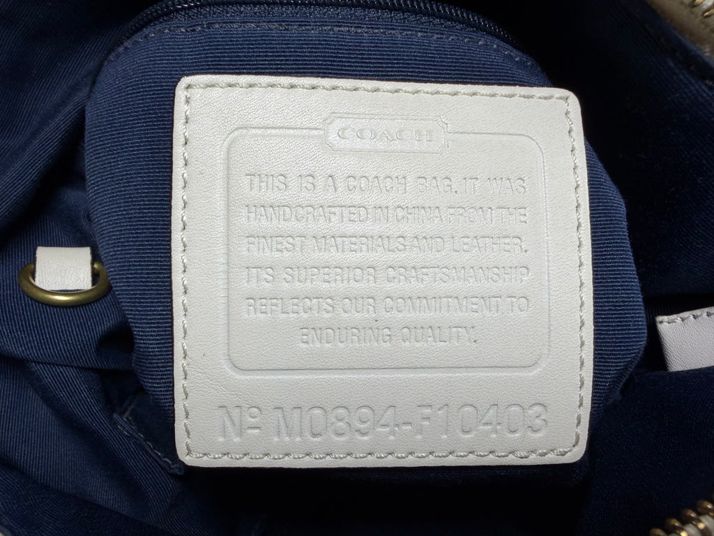 Coach Signature Denim Convertible Duffle Hobo (F10403)