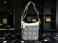 Coach Signature Denim Convertible Duffle Hobo (F10403)