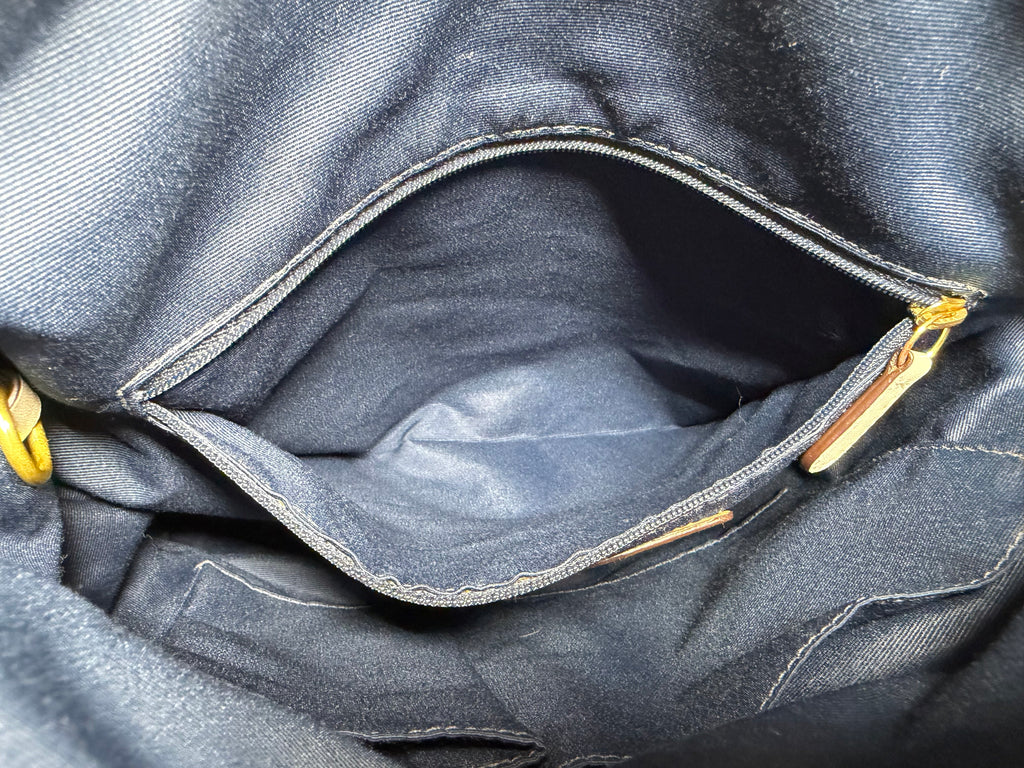 Coach Signature Denim Convertible Duffle Hobo (F10403)