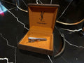 Vintage YSL (Yves Saint Laurent) Silver Tie Clip with Original Box