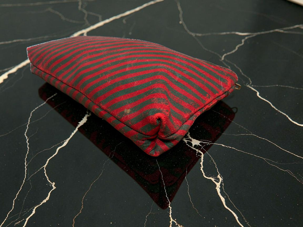 Gucci Vintage Rare Diagonal Stripe Accessories Collection Cosmetics Pouch (1980s)