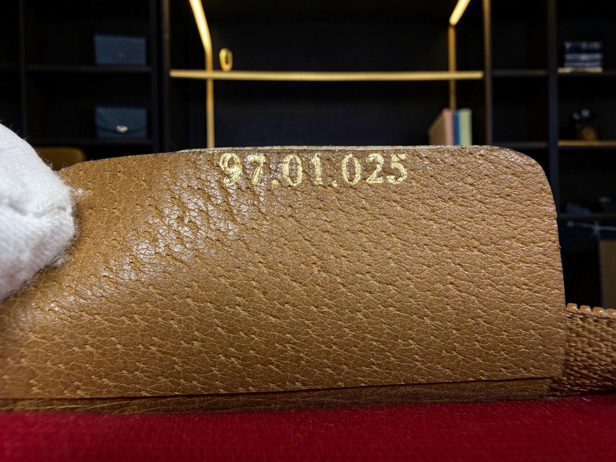 Gucci Vintage Rare Diagonal Stripe Accessories Collection Cosmetics Pouch (1980s)