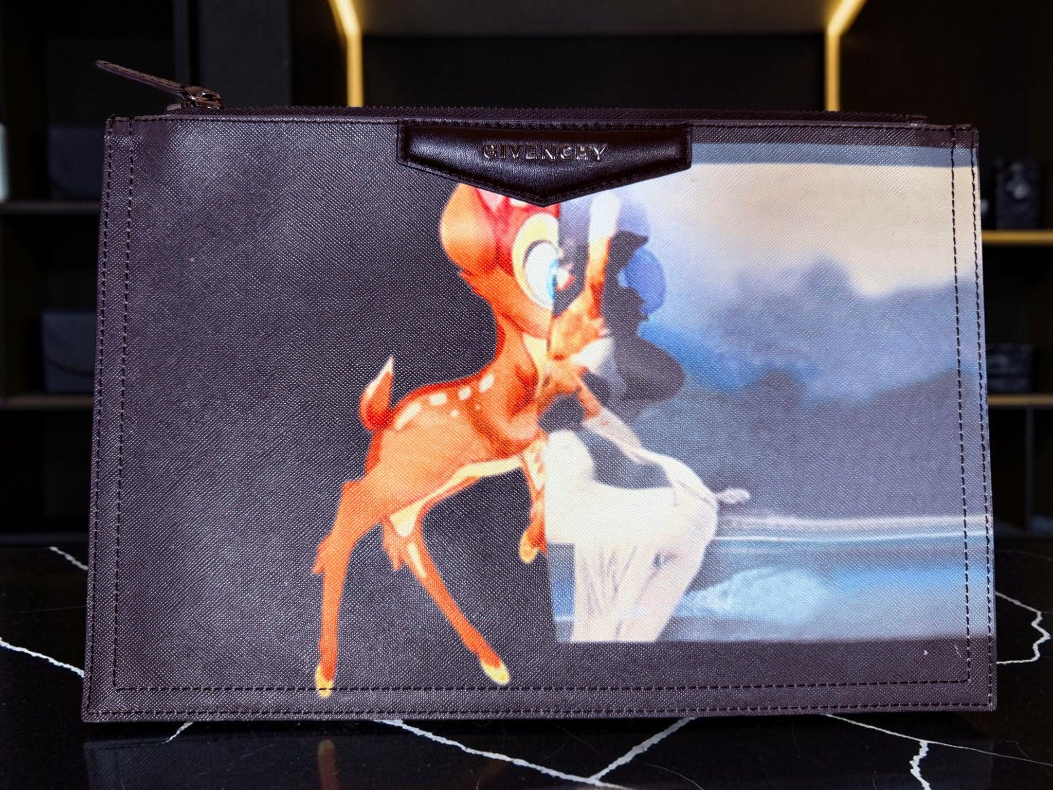 Givenchy X Disney Antigona Bambi Pouch Clutch (3C1062) (Full Print Version)
