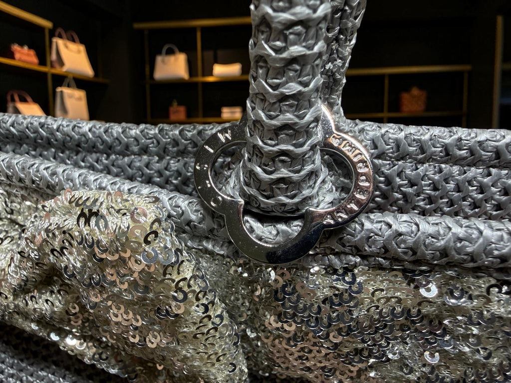 Anteprima Misto Silver Sequin Tote