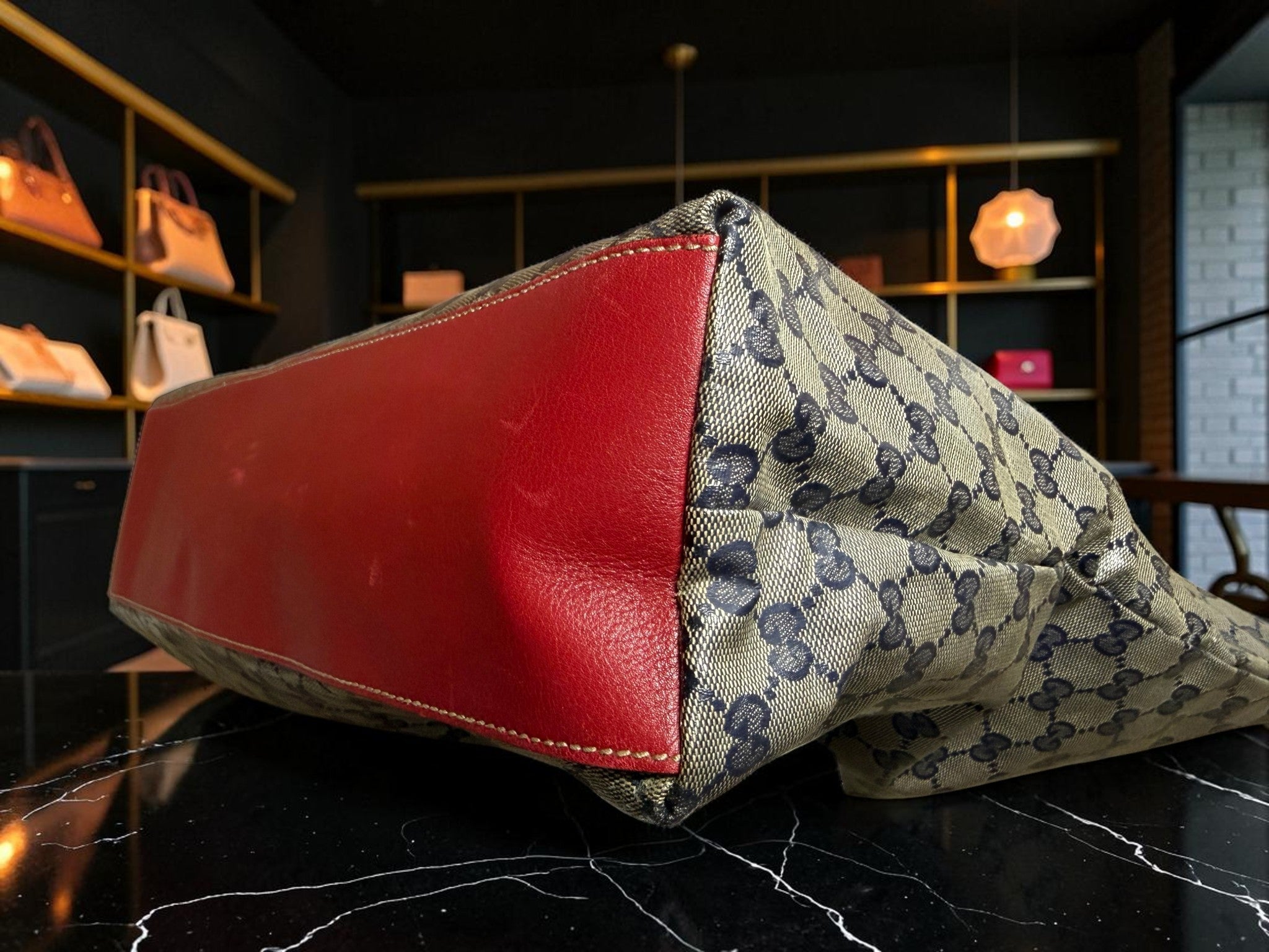 Gucci Crystal GG Sherry Line Large Tote (131233 002404)