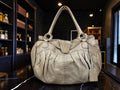 Vintage Valentino Garavani Soft Leather Gather Tote / Hobo Bag.