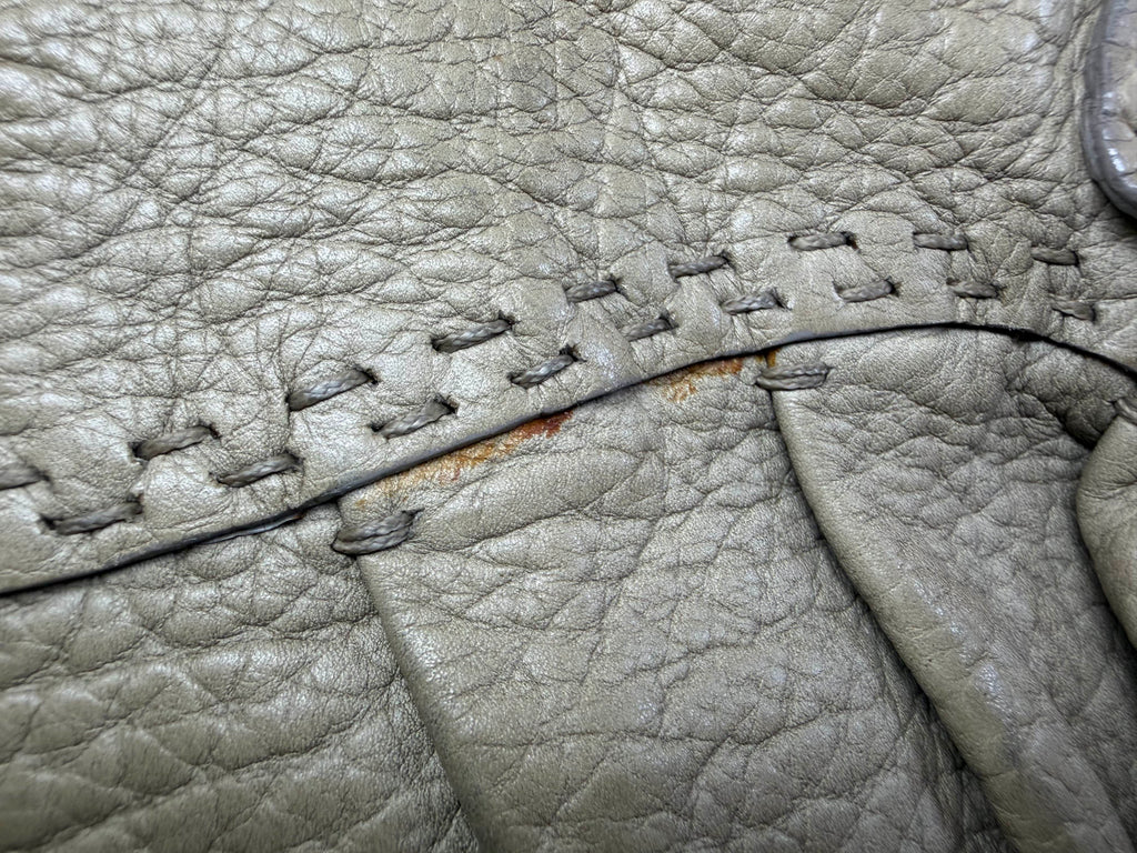 Vintage Valentino Garavani Soft Leather Gather Tote / Hobo Bag.